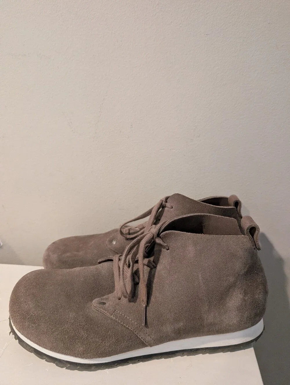 Birkenstock Dundee Suede Lace Up Shoes SiW 42